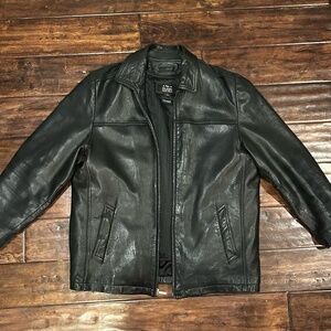 Wilsons Leather Jacket Pelle Studio (Black- Men's Large)